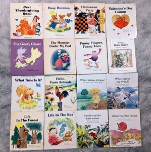 16 Children's Vintage Troll Associates First Reader Books